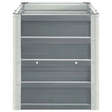 Inserto fioriera Vidaxl 240x40x45 cm grigio in acciaio zincato