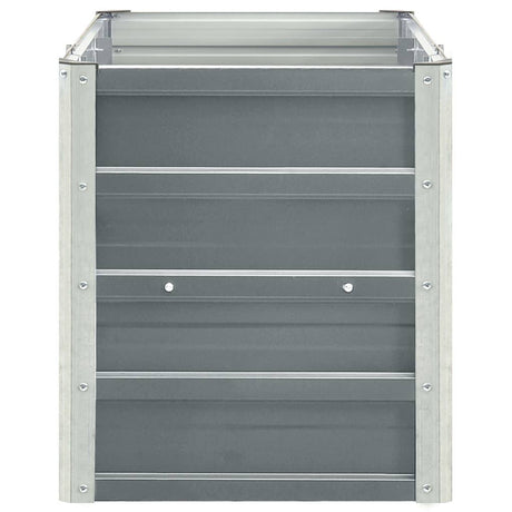 Vidaxl plantenbak verhoogd 240x40x45 cm gegalvaniseerd staal grijs