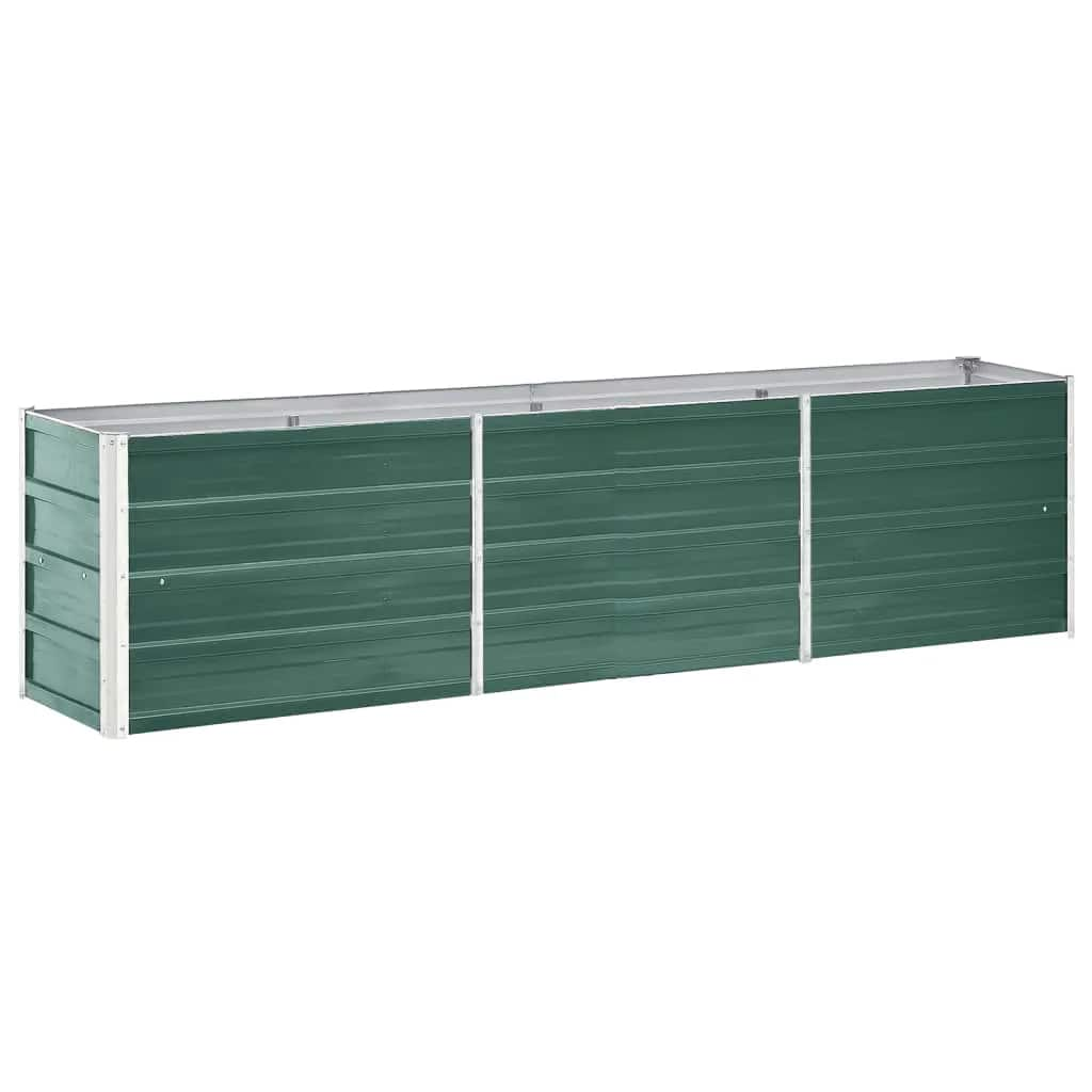 Vidaxl plantenbak verhoogd 240x40x45 cm gegalvaniseerd staal groen