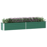 Vidaxl Planter an 320x44045 cm galvaniséiert Stahl gréng