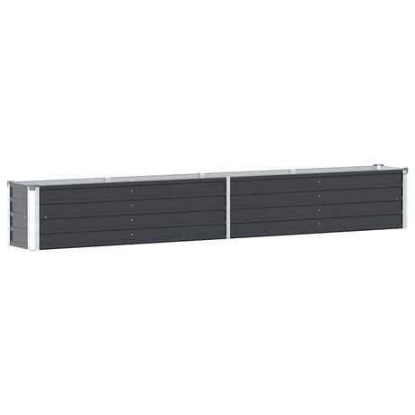 Vidaxl plantenbak verhoogd 320x40x45 cm gegalvaniseerd staal antraciet