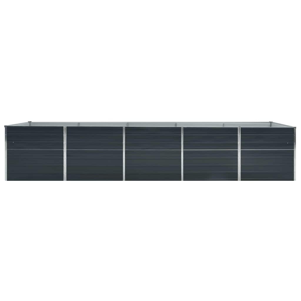 Vidaxl plantenbak verhoogd 400x80x45 cm gegalvaniseerd staal antraciet