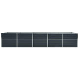 Vidaxl plantenbak verhoogd 400x80x45 cm gegalvaniseerd staal antraciet