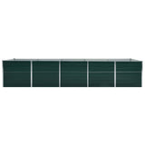 Vidaxl Planning box raised 400x80x77 cm galvanized steel green