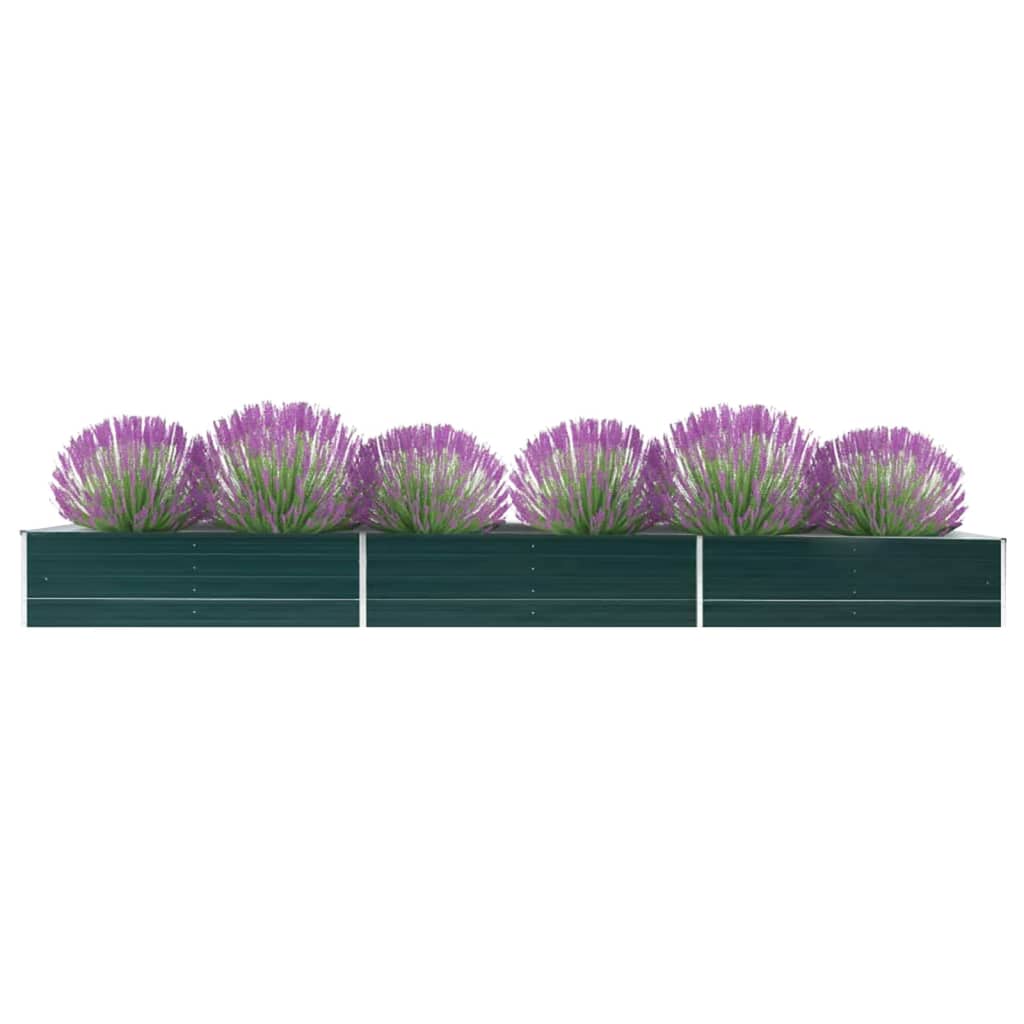 Vidaxl Planter Insert an 480x80345 cm galvaniséiert Stol Green