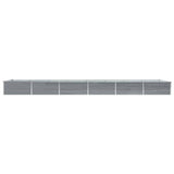 Vidaxl Planter raised 600x80x45 cm Galvanized steel gray