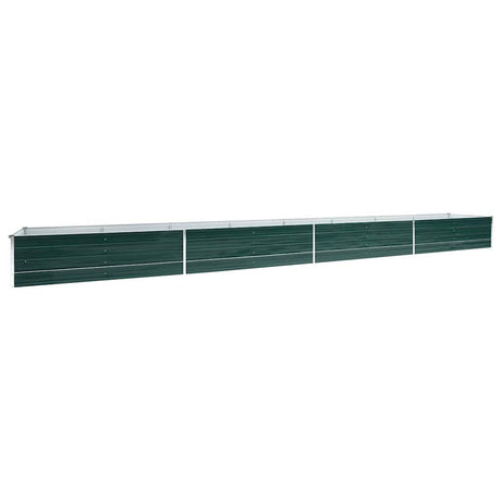 Vidaxl plantenbak verhoogd 600x80x45 cm gegalvaniseerd staal groen