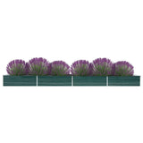 VidaXL Planter raised 600x80x45 cm galvanized steel green