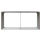 Vidaxl haardhoutschuur 330x92x153 cm gegalvaniseerd staal bruin