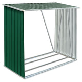 Vidaxl Fire Pompjee Shed 163x83x154 cm galvaniséiert Stol Green