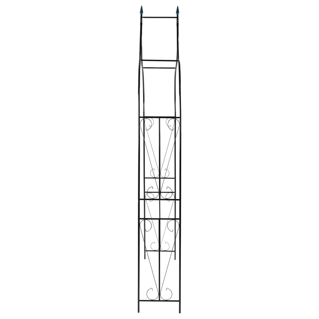 Vidaxl Gartenbogen 120x38x258 cm Eisen dunkelgrün