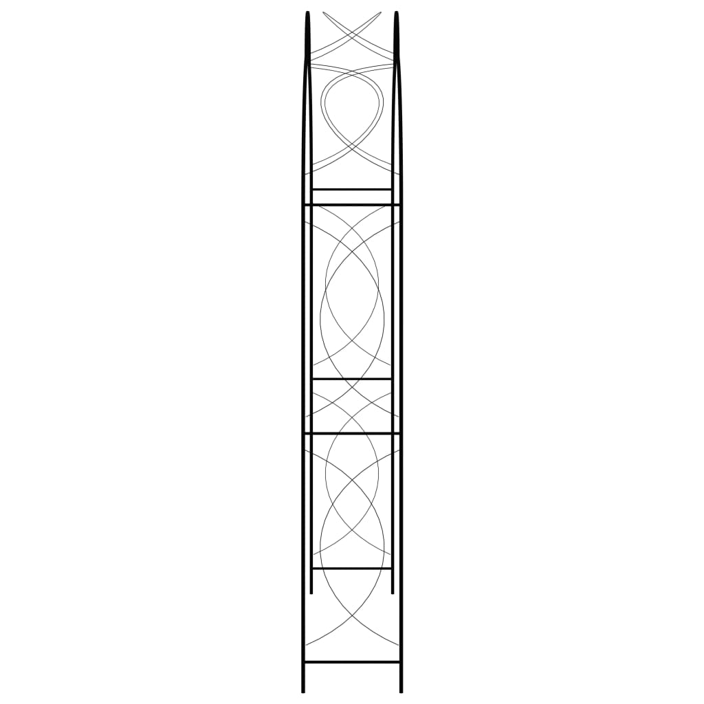 Vidaxl tuinboog 150x34x240 cm ijzer zwart