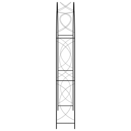 Vidaxl tuinboog 150x34x240 cm ijzer zwart