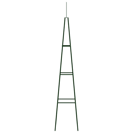 Vidaxl plantenklimrekken 2 st 35x35x195 cm ijzer donkergroen