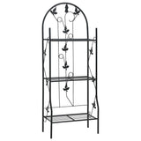 Vidaxl Plant Rack 3-Layer 52x28x128 cm Iron Black