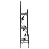 Vidaxl Plant rack a 3 strati 52x28x128 cm di ferro nero