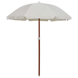 Vidaxl Parasol med stålstång 180 cm sandfärgad