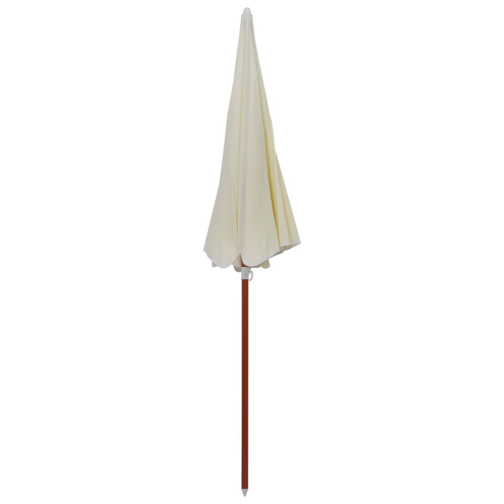 Parasol Vidaxl con poste de acero de 240 cm de arena