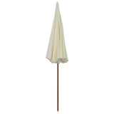 Vidaxl parasol met stalen paal 300 cm zandkleurig