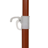Vidaxl parasol met stalen paal 300 cm zandkleurig