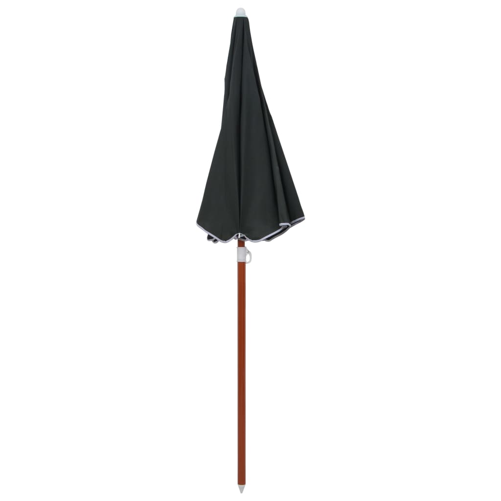 Vidaxl parasol s ocelovým pólem 180 cm antracite -colored