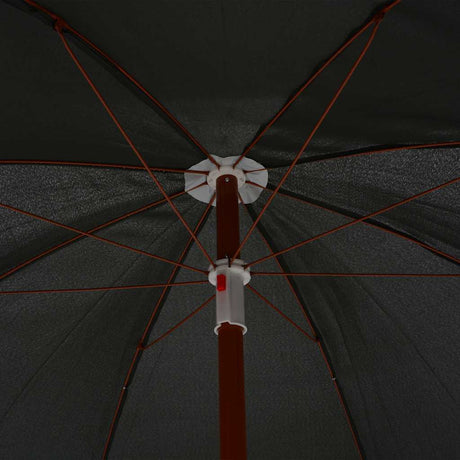 Vidaxl parasol met stalen paal 240 cm antracietkleurig