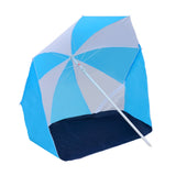 VidaXL Strandparasol -tent 180 cm stof blauw en wit