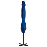 Vidaxl Floating parasol with aluminum pole 250x250 cm azure blue