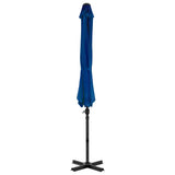 Vidaxl Floating parasol with aluminum pole 300 cm azure blue