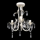 Vidaxl Chandeliers Kristal 4 St Elegant White