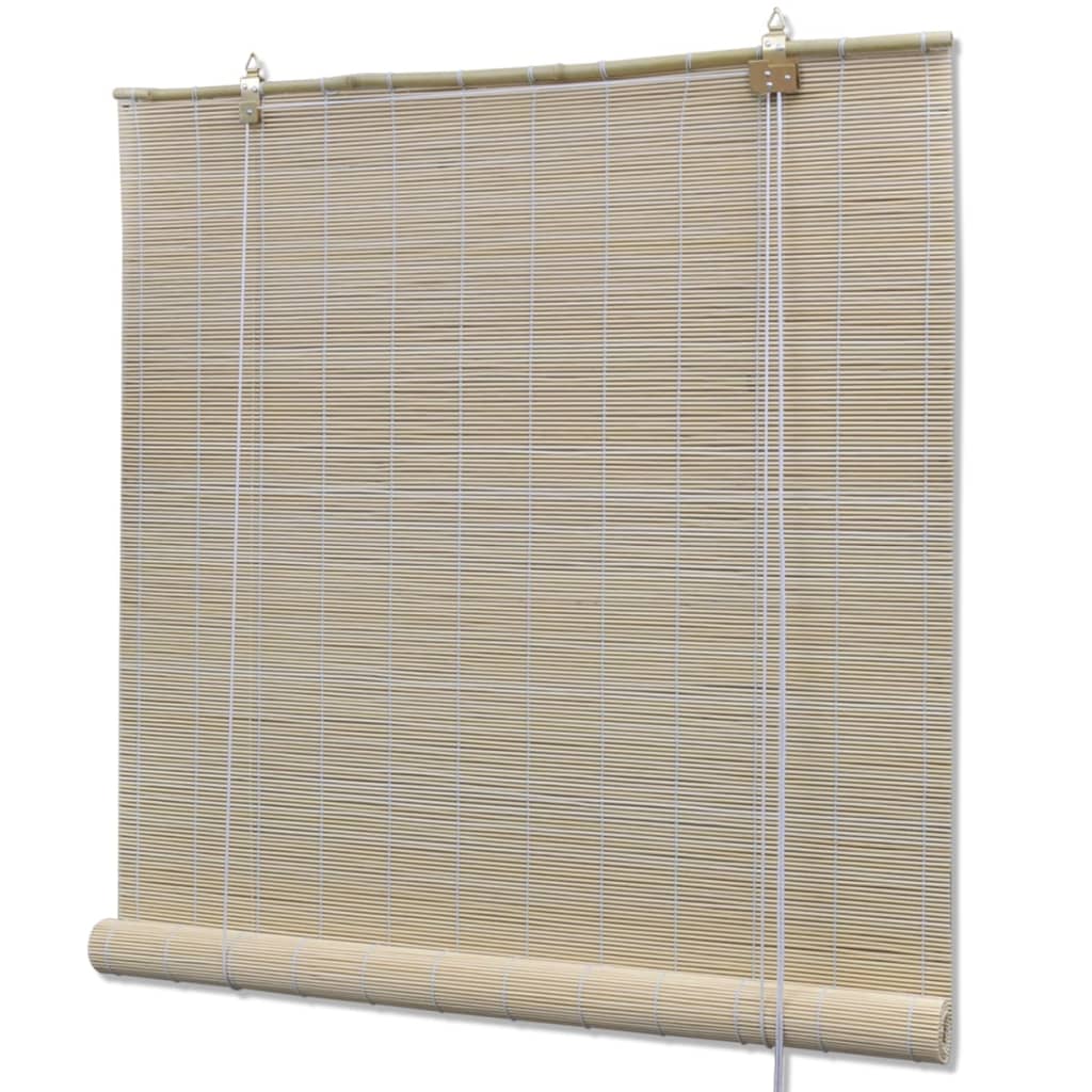 Vidaxl Roller Blinds 2 PCs 120x160 cm Bambus Natural