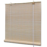 Stores à rouleaux vidaxl 2 pcs 120x160 cm bambou naturel