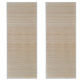 Vidaxl Carpets 2 pc rectangular 120x180 cm bamboo natural