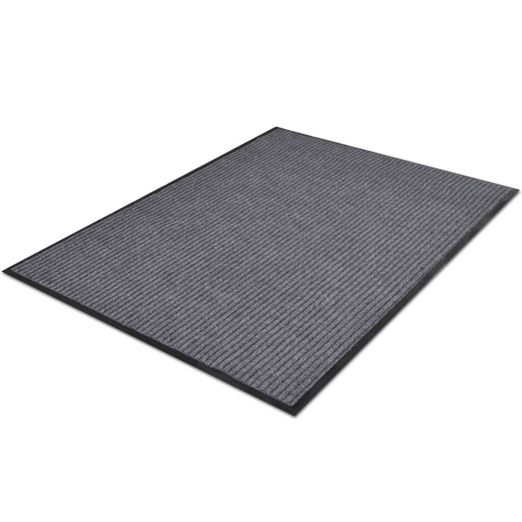 Vidaxl dørmatter 2 stk 90x60 cm pvc grå