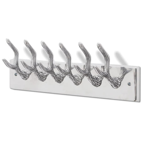 Vidaxl kapstokken 2 st aluminium zilverkleurig