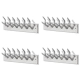 Vidaxl Coat Racks 4 St Aluminium Silver Colored