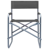 Vidaxl regisseursstoelen 2 st staal grijs