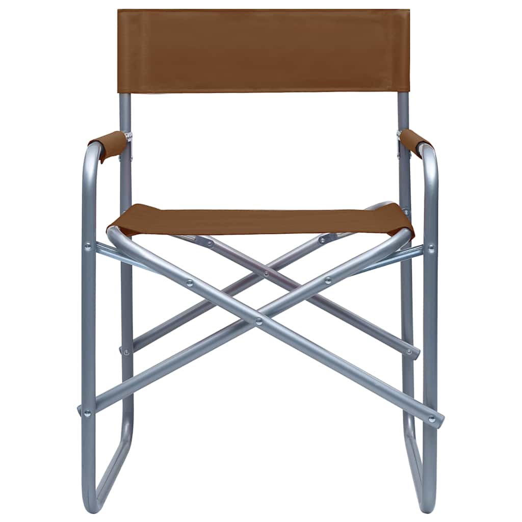 Vidaxl regisseursstoelen 2 st staal bruin