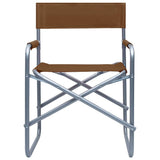 Vidaxl regisseursstoelen 2 st staal bruin