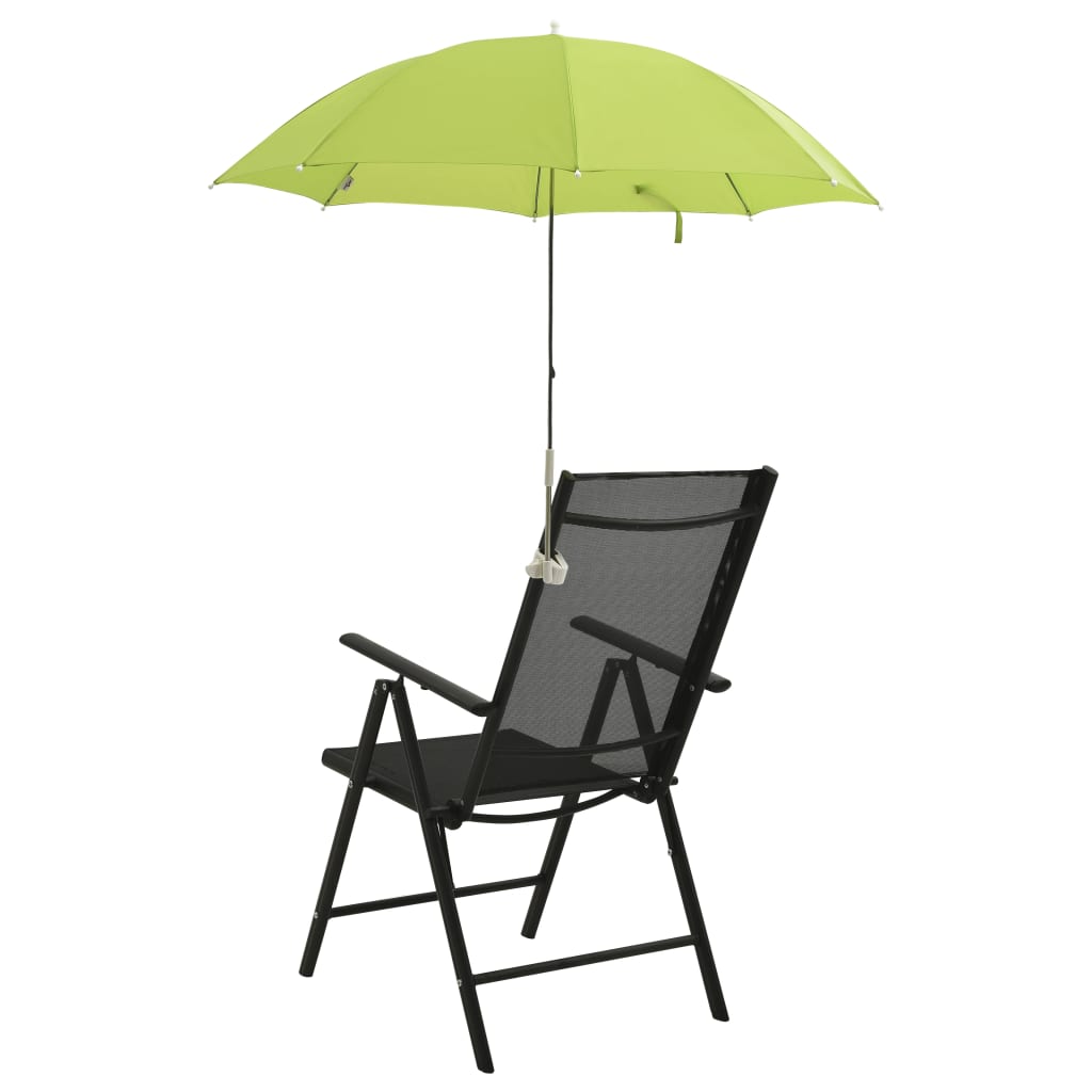 Vidaxl Camping Chair Parasols 2 st 105 cm zelená