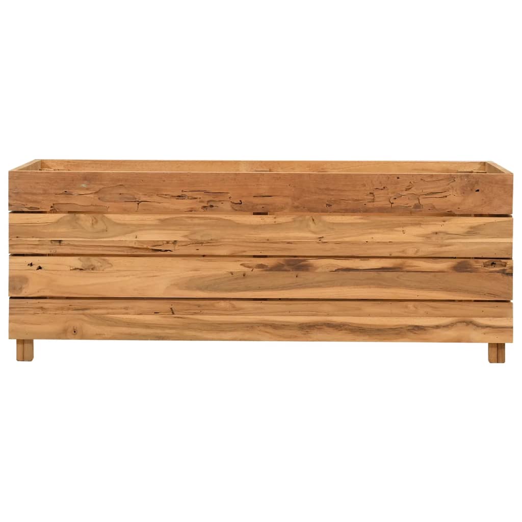 Vidaxl Planter Insert an 100x40x38 cm verwäerten Teak a Stol