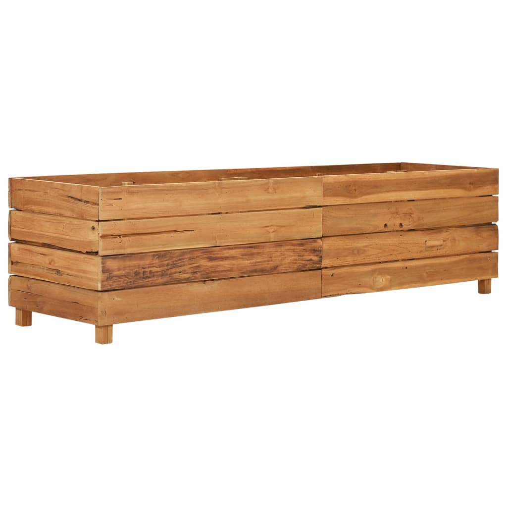 Vidaxl Planterinnsats 150x40x38 cm resirkulert teak og stål