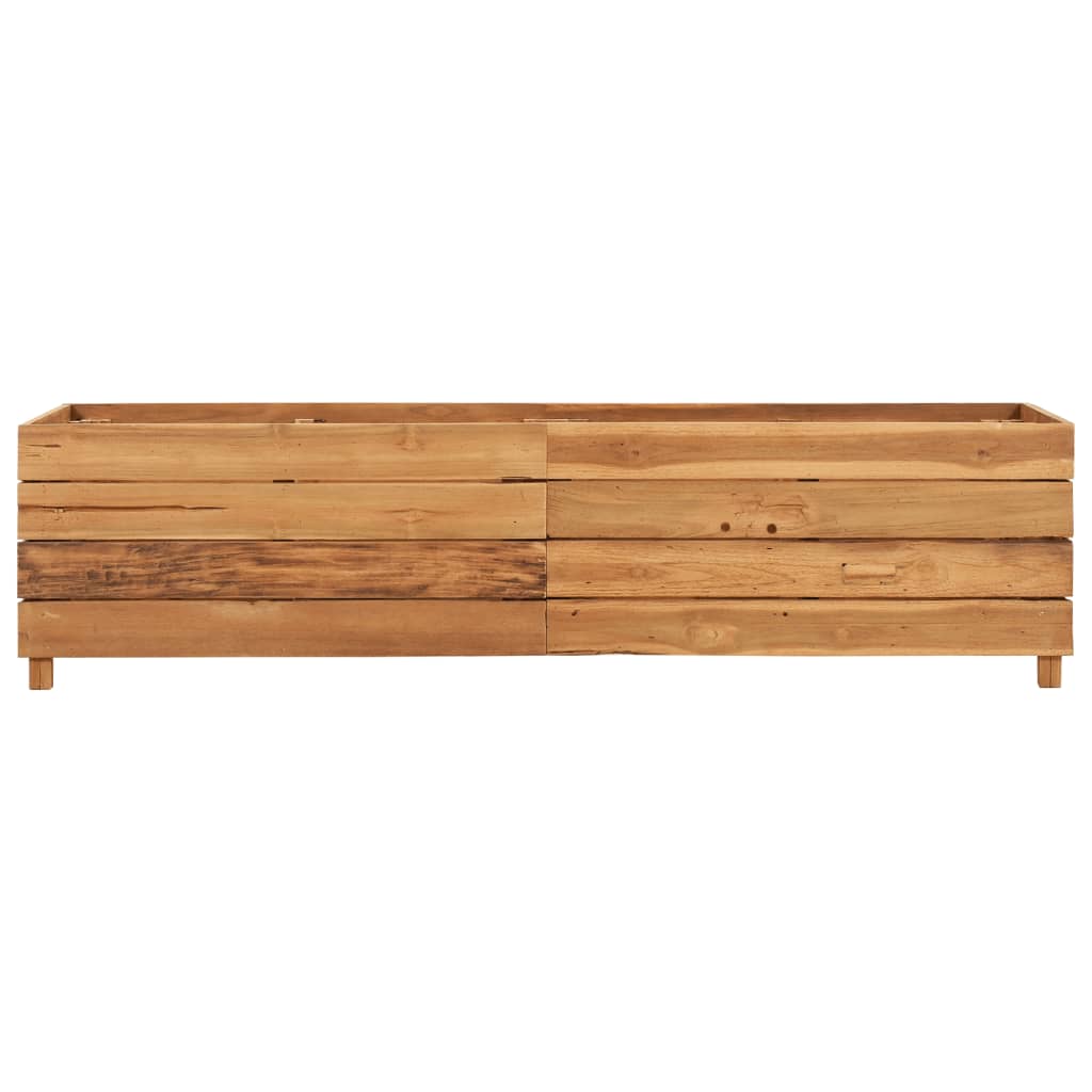 Vidaxl Planter Insert 150x40x38 cm genanvendt teak og stål