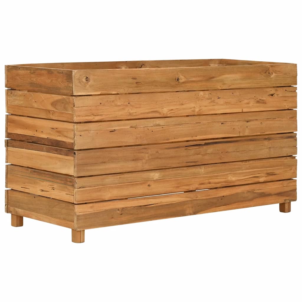 Vidaxl Planter Indsæt 100x40x38 cm genanvendt teak og stål