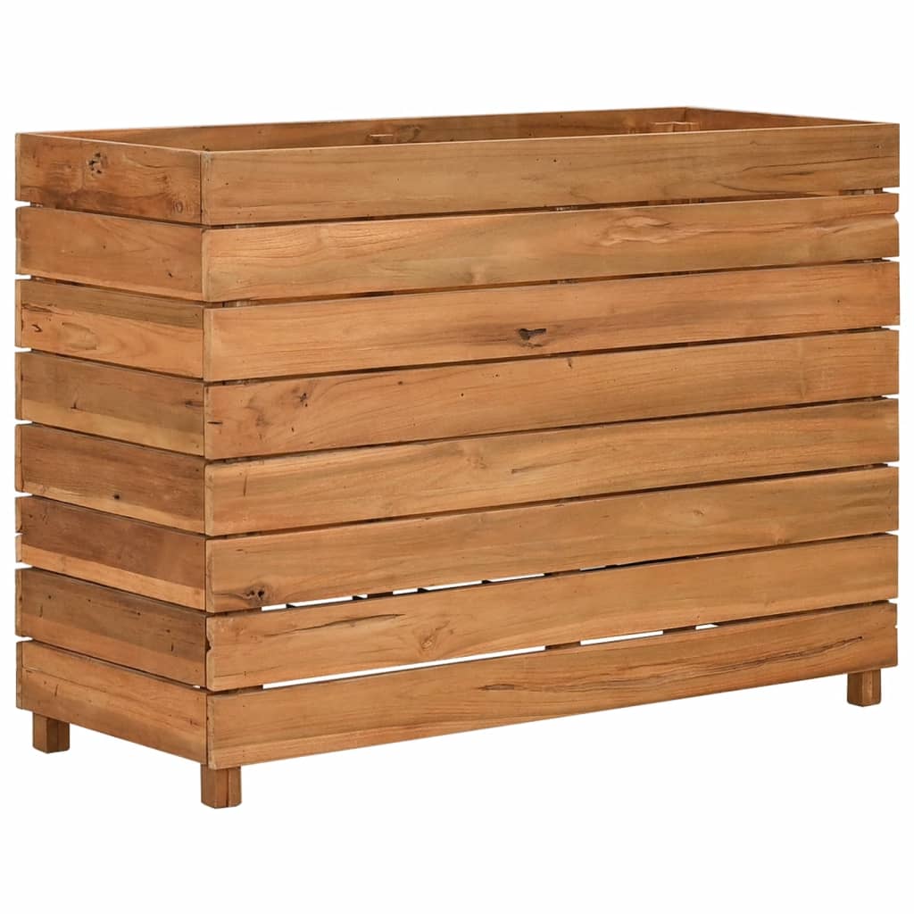 Vidaxl Planterinnsats 100x40x72 cm resirkulert teak og stål