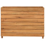 Vidaxl fioriera inserto 100x40x72 cm in teak riciclato e acciaio