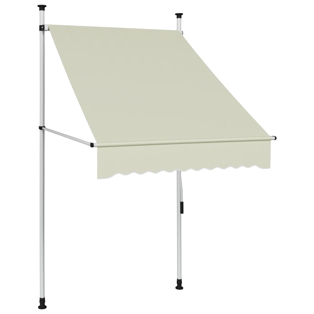 Vidaxl Luifel manuell ausziehbar 100 cm Creme