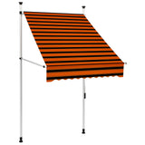 Vidaxl luifel manuell verlängeren 100 cm orange a brong