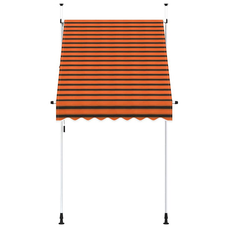 Vidaxl luifel handmatig uittrekbaar 150 cm oranje en bruin