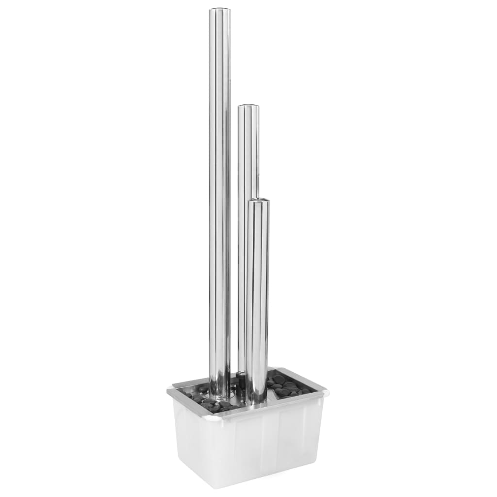 Vidaxl Garden fountain 48x34x153 cm Stainless steel silver colored